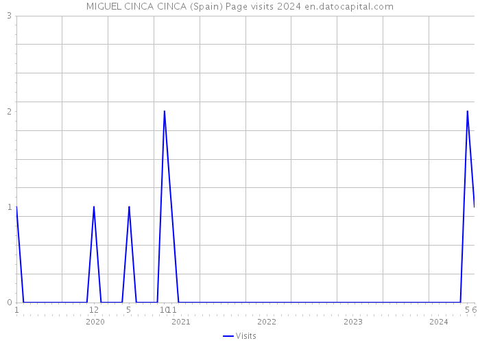 MIGUEL CINCA CINCA (Spain) Page visits 2024 