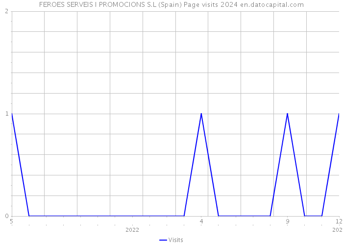 FEROES SERVEIS I PROMOCIONS S.L (Spain) Page visits 2024 