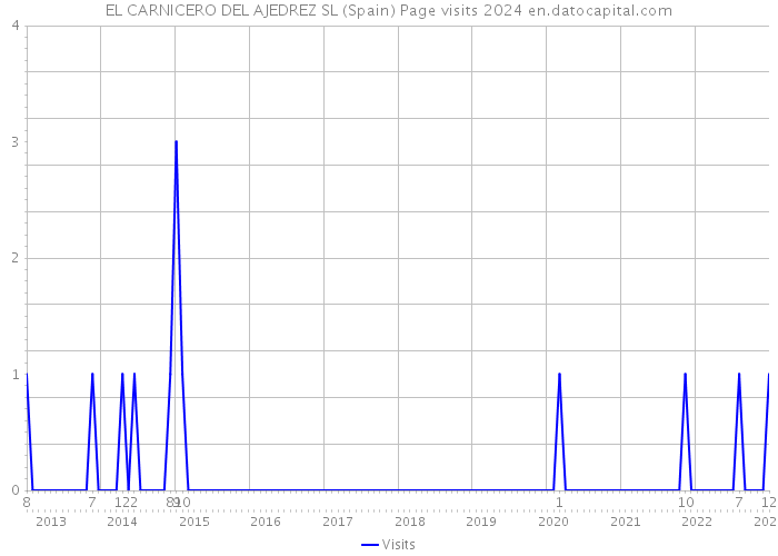 EL CARNICERO DEL AJEDREZ SL (Spain) Page visits 2024 