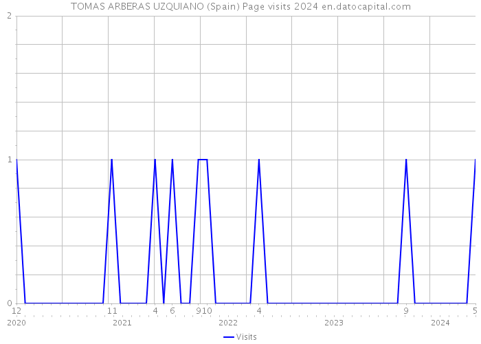 TOMAS ARBERAS UZQUIANO (Spain) Page visits 2024 