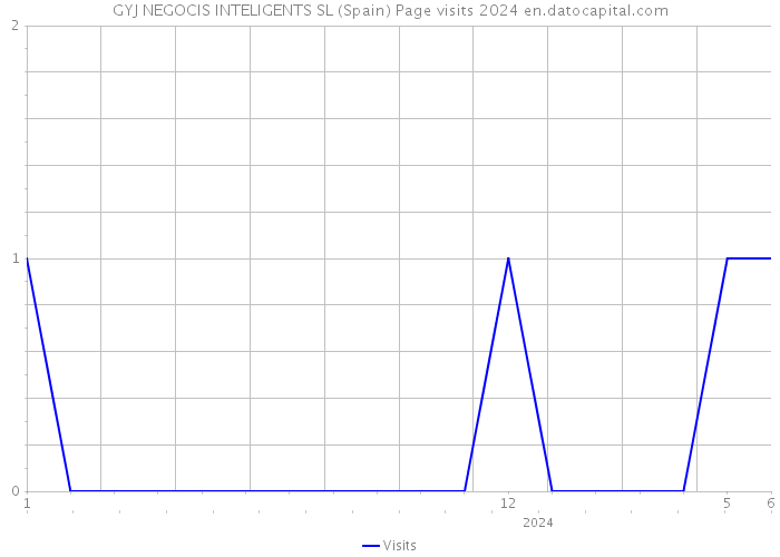 GYJ NEGOCIS INTELIGENTS SL (Spain) Page visits 2024 