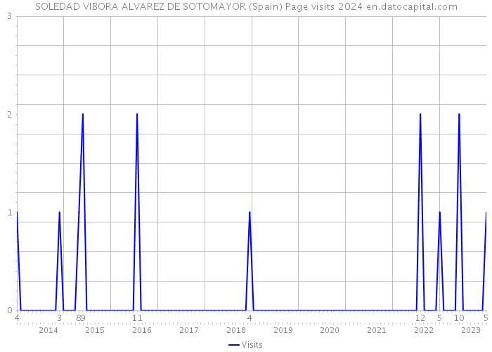 SOLEDAD VIBORA ALVAREZ DE SOTOMAYOR (Spain) Page visits 2024 