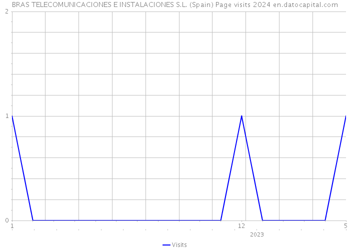 BRAS TELECOMUNICACIONES E INSTALACIONES S.L. (Spain) Page visits 2024 