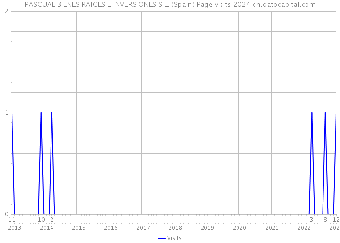 PASCUAL BIENES RAICES E INVERSIONES S.L. (Spain) Page visits 2024 