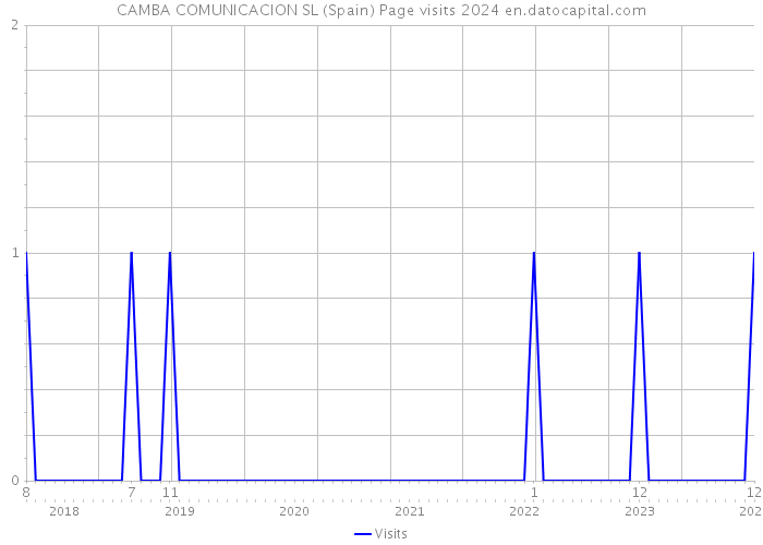CAMBA COMUNICACION SL (Spain) Page visits 2024 