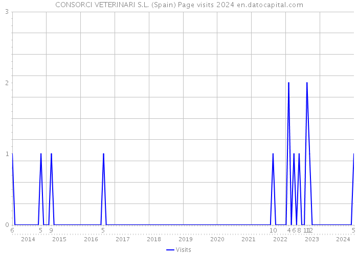 CONSORCI VETERINARI S.L. (Spain) Page visits 2024 