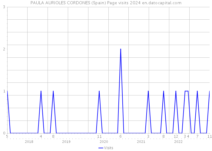 PAULA AURIOLES CORDONES (Spain) Page visits 2024 
