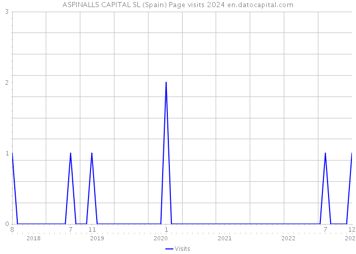 ASPINALLS CAPITAL SL (Spain) Page visits 2024 