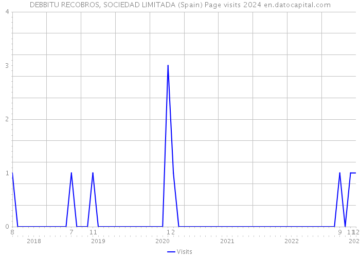 DEBBITU RECOBROS, SOCIEDAD LIMITADA (Spain) Page visits 2024 