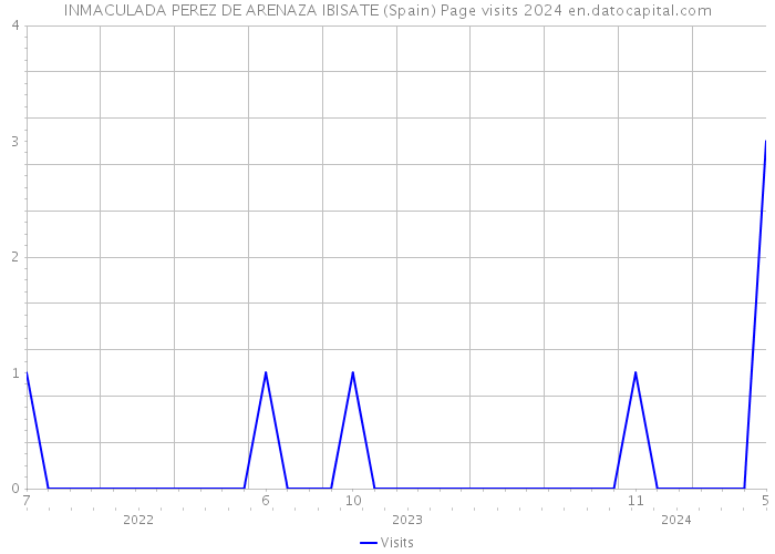 INMACULADA PEREZ DE ARENAZA IBISATE (Spain) Page visits 2024 