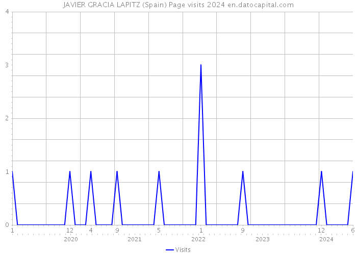 JAVIER GRACIA LAPITZ (Spain) Page visits 2024 