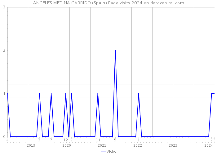 ANGELES MEDINA GARRIDO (Spain) Page visits 2024 