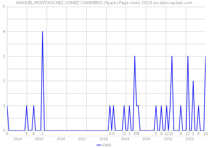 MANUEL MONTANCHEZ GOMEZ CAMINERO (Spain) Page visits 2024 