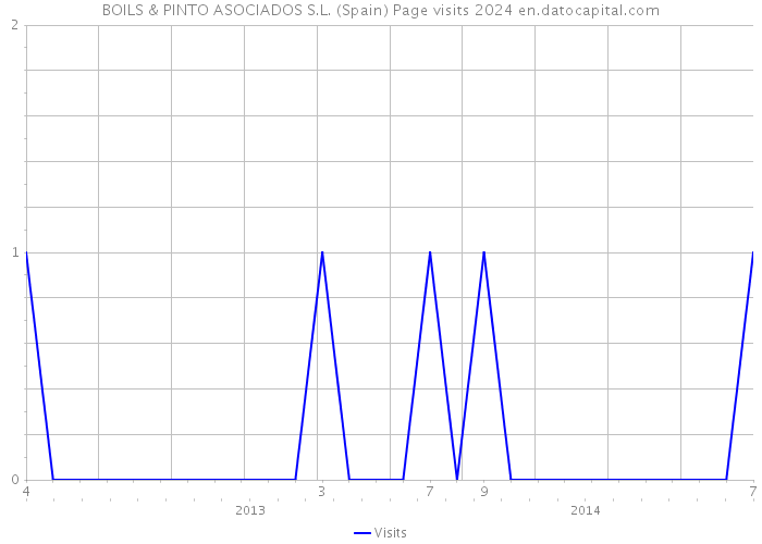 BOILS & PINTO ASOCIADOS S.L. (Spain) Page visits 2024 