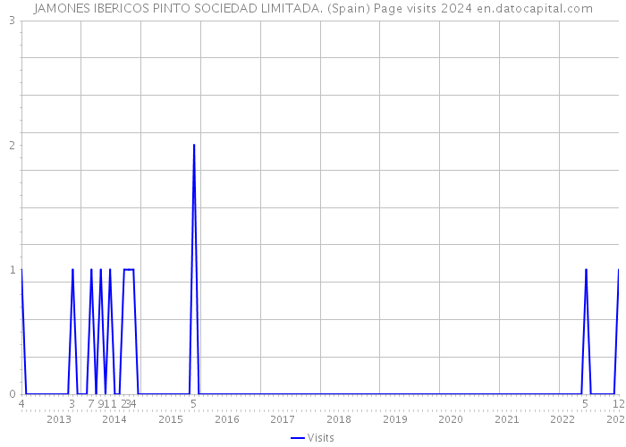 JAMONES IBERICOS PINTO SOCIEDAD LIMITADA. (Spain) Page visits 2024 