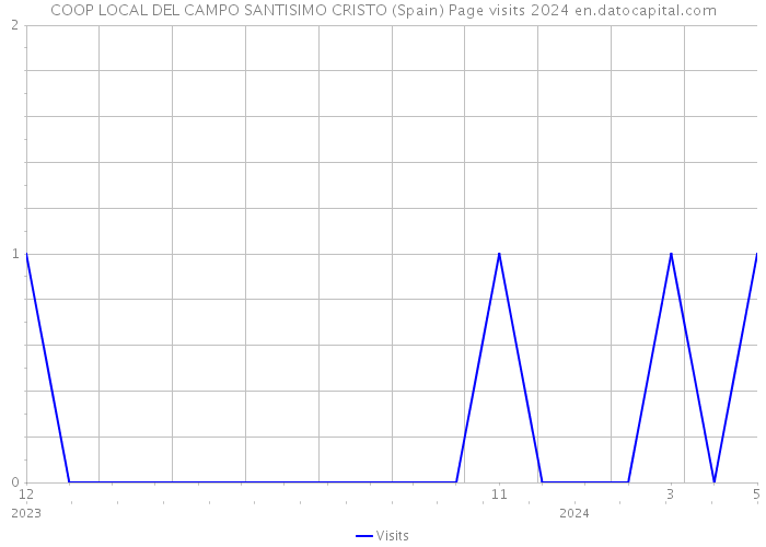 COOP LOCAL DEL CAMPO SANTISIMO CRISTO (Spain) Page visits 2024 