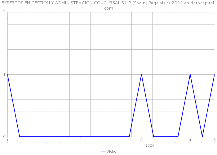 EXPERTOS EN GESTION Y ADMINISTRACION CONCURSAL S L P (Spain) Page visits 2024 