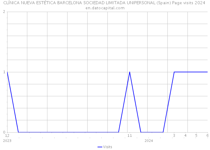 CLÍNICA NUEVA ESTÉTICA BARCELONA SOCIEDAD LIMITADA UNIPERSONAL (Spain) Page visits 2024 