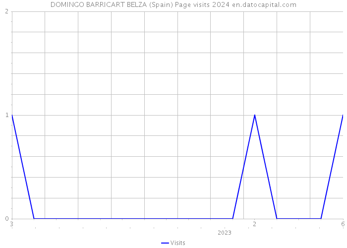 DOMINGO BARRICART BELZA (Spain) Page visits 2024 