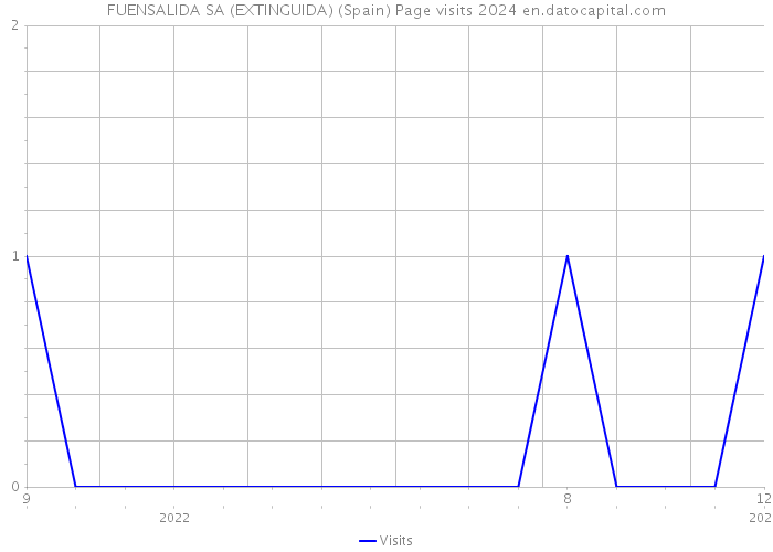 FUENSALIDA SA (EXTINGUIDA) (Spain) Page visits 2024 