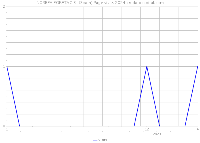 NORBEA FORETAG SL (Spain) Page visits 2024 