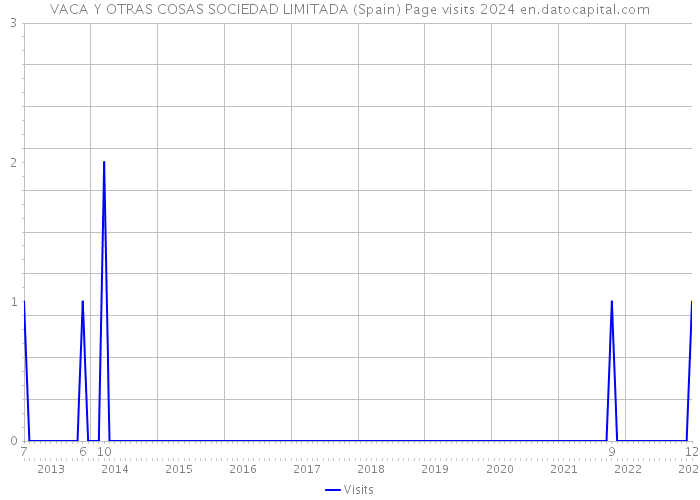 VACA Y OTRAS COSAS SOCIEDAD LIMITADA (Spain) Page visits 2024 