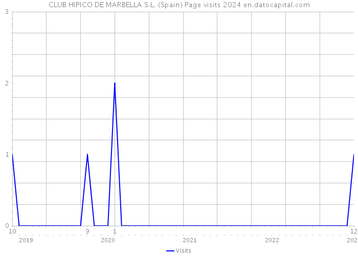 CLUB HIPICO DE MARBELLA S.L. (Spain) Page visits 2024 