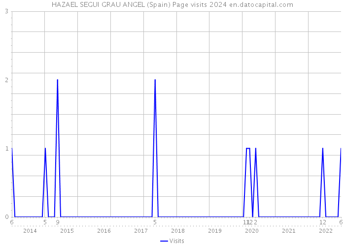 HAZAEL SEGUI GRAU ANGEL (Spain) Page visits 2024 