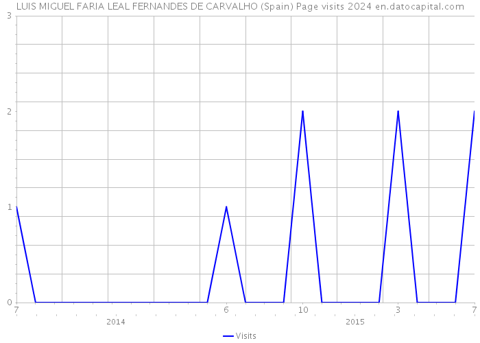 LUIS MIGUEL FARIA LEAL FERNANDES DE CARVALHO (Spain) Page visits 2024 