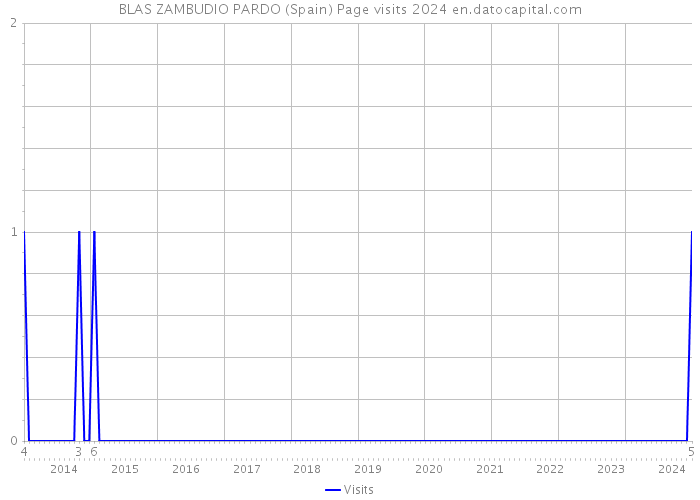 BLAS ZAMBUDIO PARDO (Spain) Page visits 2024 