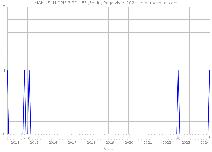 MANUEL LLOPIS RIPOLLES (Spain) Page visits 2024 