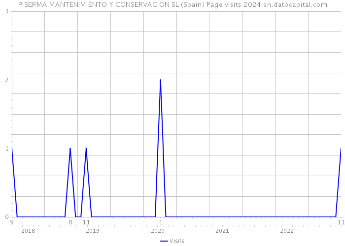 PISERMA MANTENIMIENTO Y CONSERVACION SL (Spain) Page visits 2024 