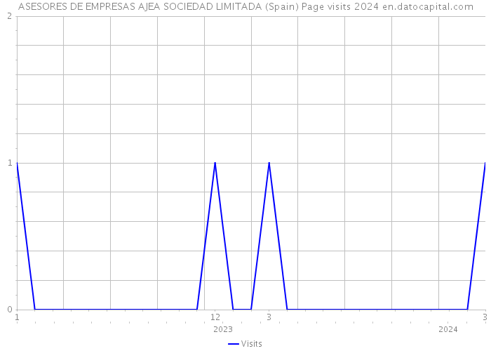 ASESORES DE EMPRESAS AJEA SOCIEDAD LIMITADA (Spain) Page visits 2024 
