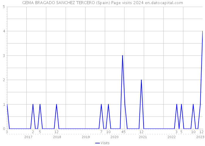 GEMA BRAGADO SANCHEZ TERCERO (Spain) Page visits 2024 