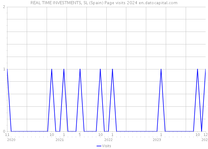 REAL TIME INVESTMENTS, SL (Spain) Page visits 2024 
