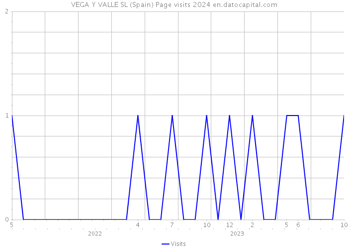 VEGA Y VALLE SL (Spain) Page visits 2024 