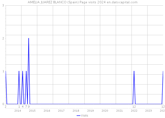 AMELIA JUAREZ BLANCO (Spain) Page visits 2024 