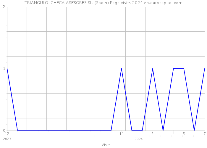 TRIANGULO-CHECA ASESORES SL. (Spain) Page visits 2024 