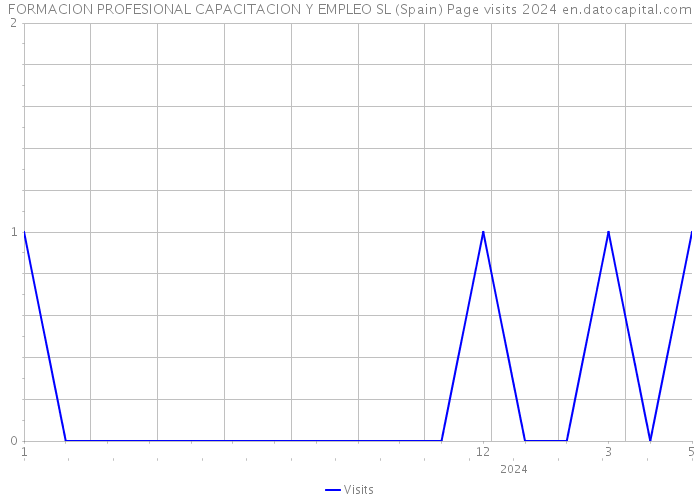 FORMACION PROFESIONAL CAPACITACION Y EMPLEO SL (Spain) Page visits 2024 