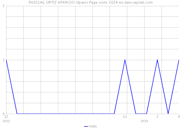 PASCUAL ORTIZ APARICIO (Spain) Page visits 2024 