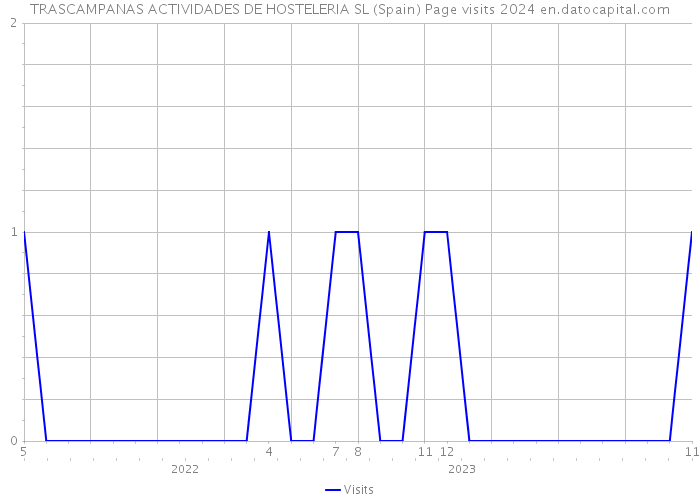 TRASCAMPANAS ACTIVIDADES DE HOSTELERIA SL (Spain) Page visits 2024 