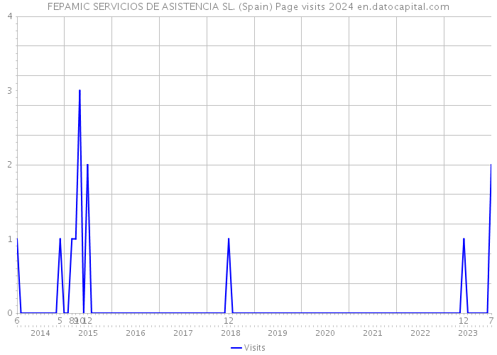 FEPAMIC SERVICIOS DE ASISTENCIA SL. (Spain) Page visits 2024 