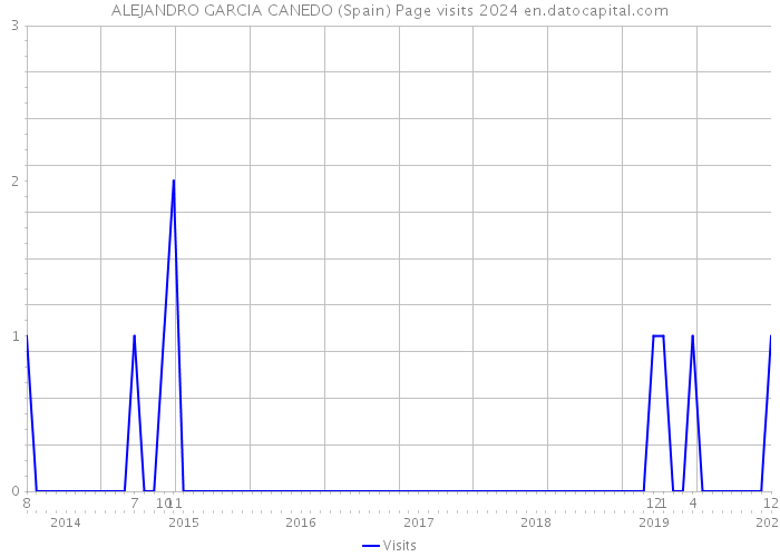 ALEJANDRO GARCIA CANEDO (Spain) Page visits 2024 