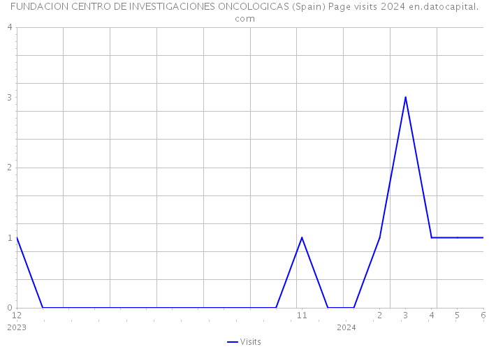 FUNDACION CENTRO DE INVESTIGACIONES ONCOLOGICAS (Spain) Page visits 2024 