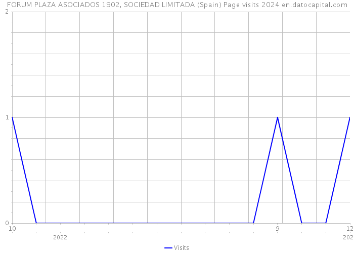 FORUM PLAZA ASOCIADOS 1902, SOCIEDAD LIMITADA (Spain) Page visits 2024 