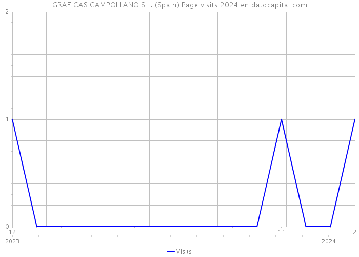 GRAFICAS CAMPOLLANO S.L. (Spain) Page visits 2024 