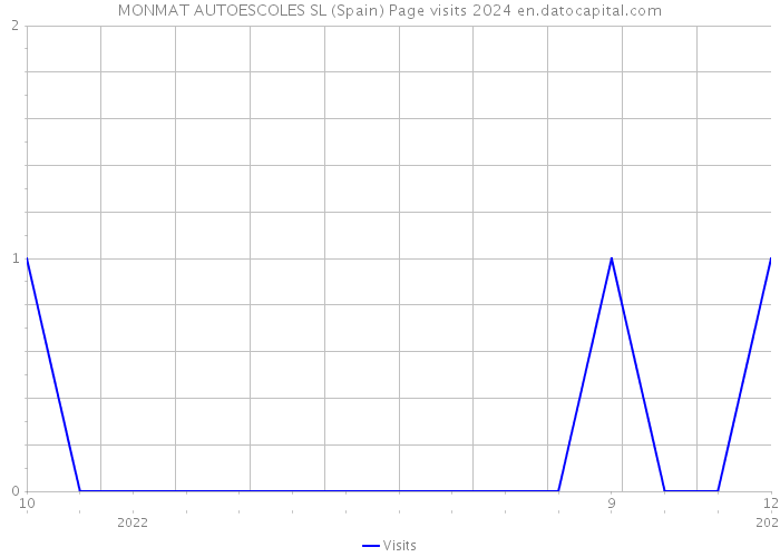 MONMAT AUTOESCOLES SL (Spain) Page visits 2024 