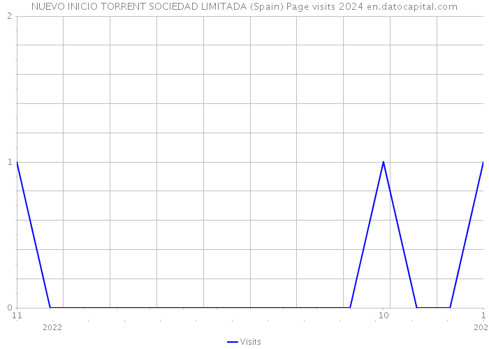 NUEVO INICIO TORRENT SOCIEDAD LIMITADA (Spain) Page visits 2024 