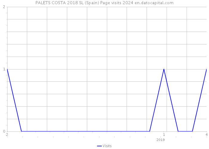 PALETS COSTA 2018 SL (Spain) Page visits 2024 