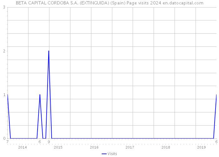 BETA CAPITAL CORDOBA S.A. (EXTINGUIDA) (Spain) Page visits 2024 